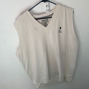 Cream Black Diamond Vest